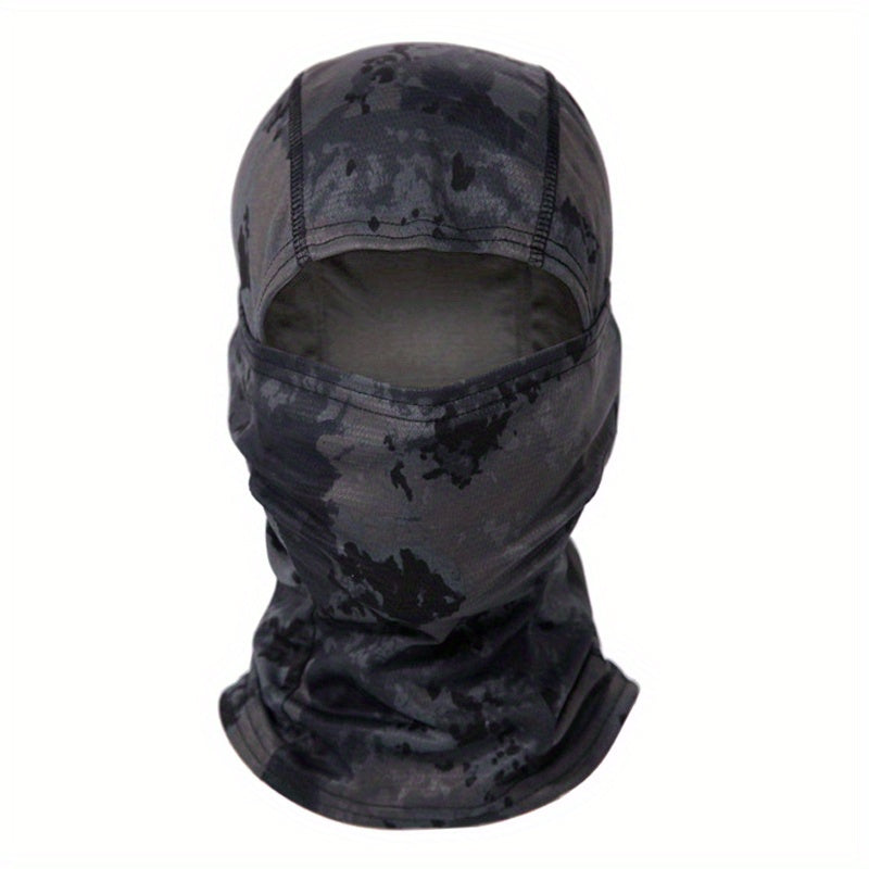 Camouflage Balaclava Cap for Outdoor Sports, Hiking, and Cycling - Sun Protection and Moisture-Wicking Headwear