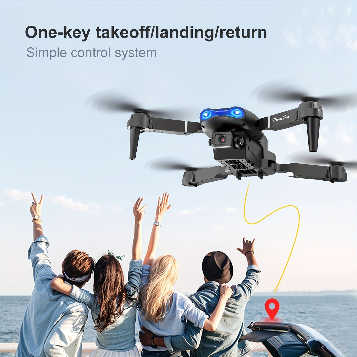 E99 Drone With Camera, Foldable RC Quadcopter Drone,Remote Control Drone Toys For Beginners Men's Gifts,Indoor And Outdoor Affordable UAV,Christmas Halloween Thanksgiving Gift