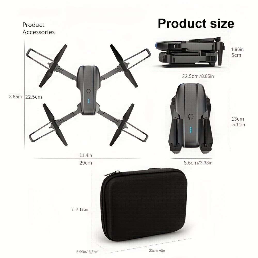 E99 Drone With Camera, Foldable RC Quadcopter Drone,Remote Control Drone Toys For Beginners Men's Gifts,Indoor And Outdoor Affordable UAV,Christmas Halloween Thanksgiving Gift