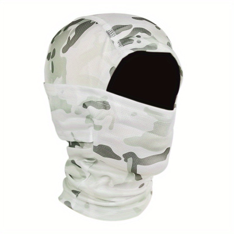 Camouflage Balaclava Cap for Outdoor Sports, Hiking, and Cycling - Sun Protection and Moisture-Wicking Headwear