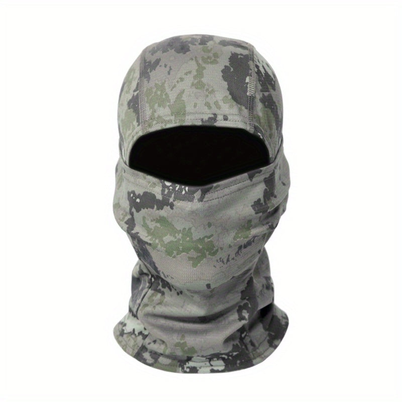 Camouflage Balaclava Cap for Outdoor Sports, Hiking, and Cycling - Sun Protection and Moisture-Wicking Headwear