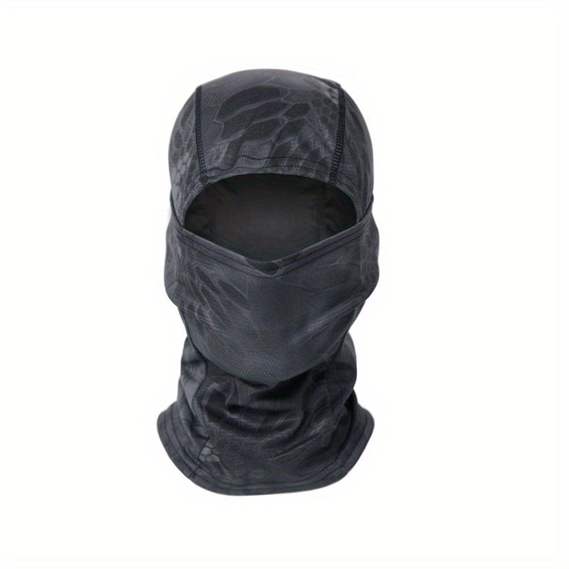 Camouflage Balaclava Cap for Outdoor Sports, Hiking, and Cycling - Sun Protection and Moisture-Wicking Headwear