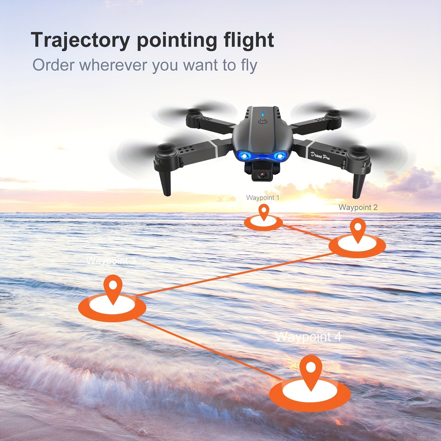 E99 Drone With Camera, Foldable RC Quadcopter Drone,Remote Control Drone Toys For Beginners Men's Gifts,Indoor And Outdoor Affordable UAV,Christmas Halloween Thanksgiving Gift