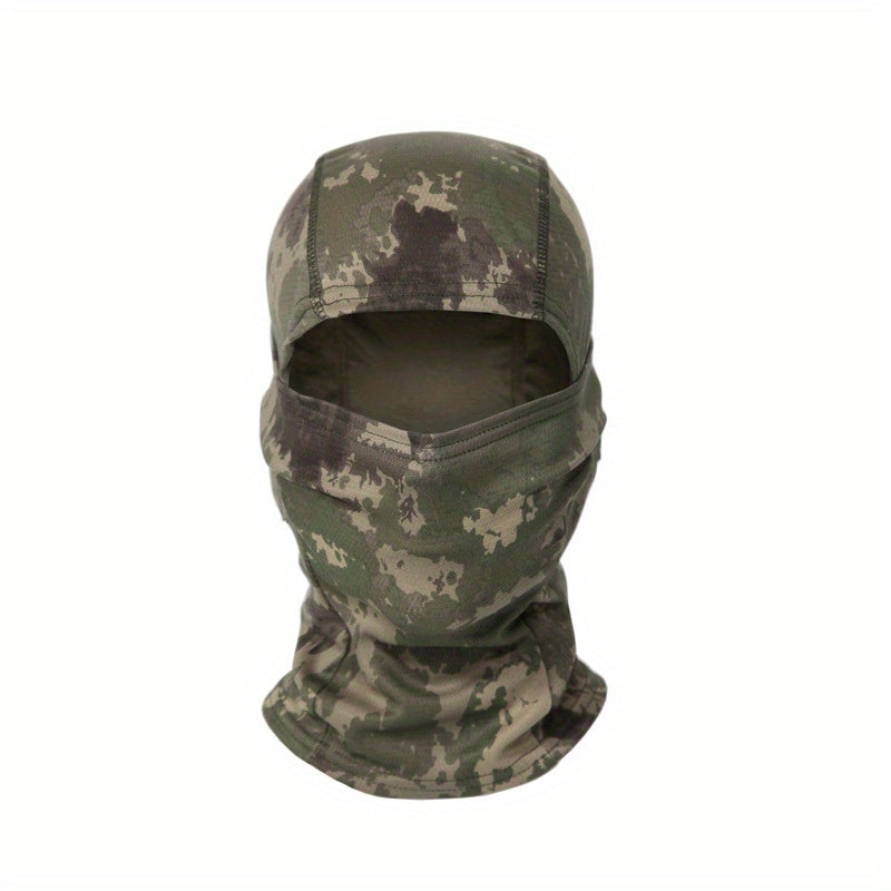 Camouflage Balaclava Cap for Outdoor Sports, Hiking, and Cycling - Sun Protection and Moisture-Wicking Headwear